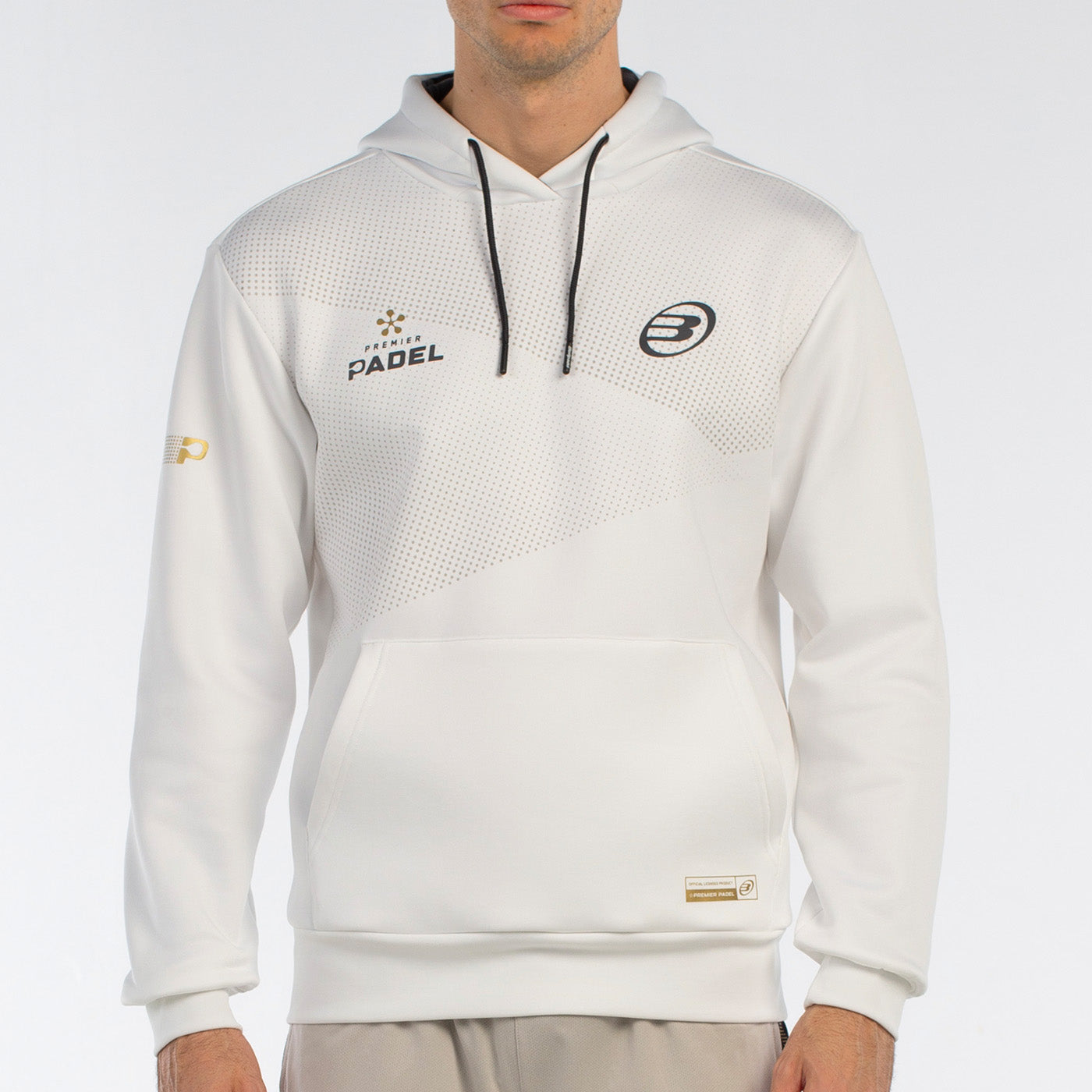 Bullpadel Baque Hoodie Herr - Vit