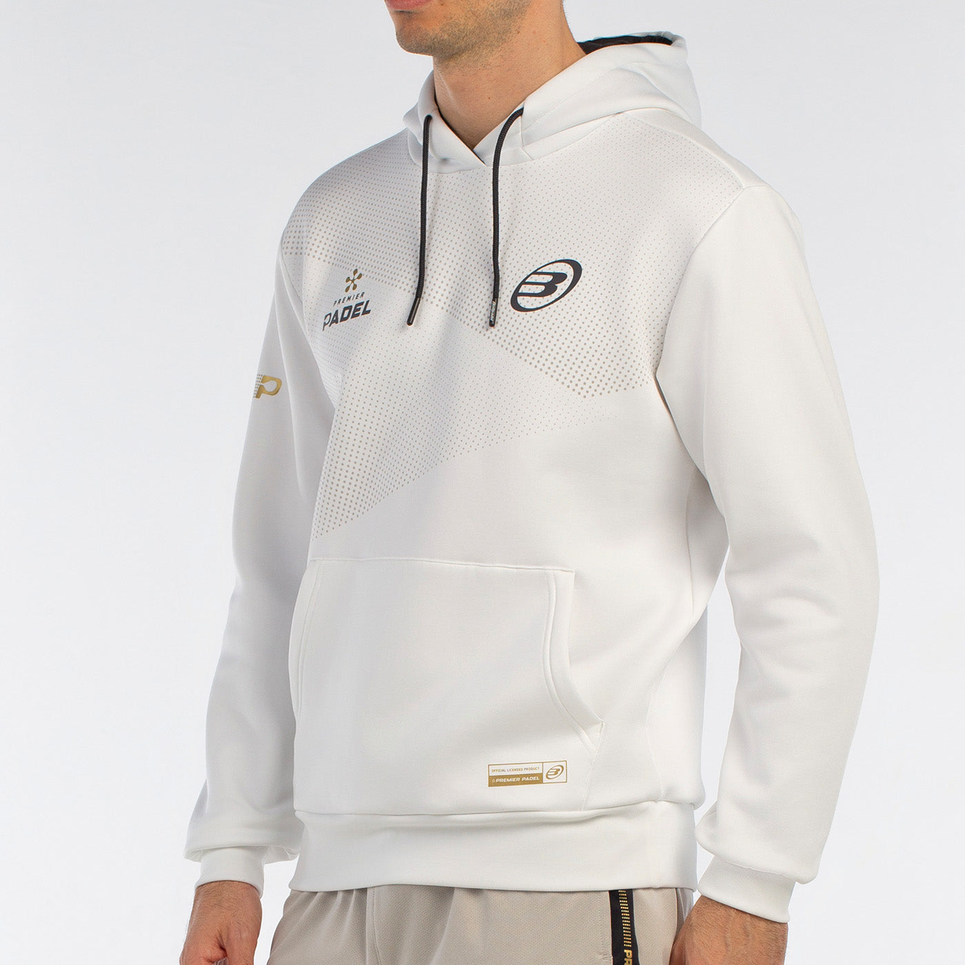 Bullpadel Baque Hoodie Herr - Vit