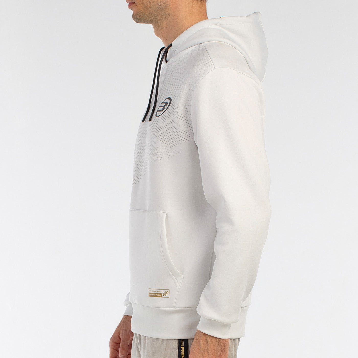 Bullpadel Baque Hoodie Herr - Vit