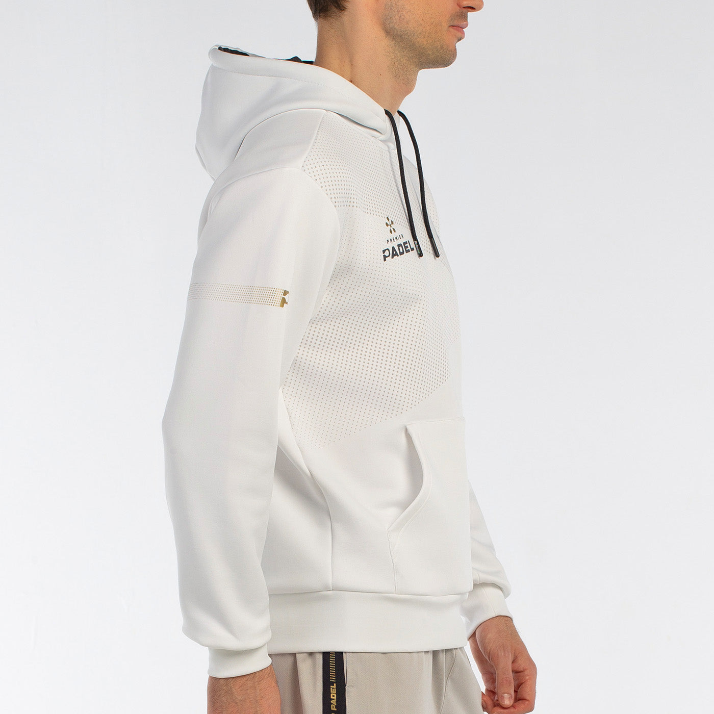 Bullpadel Baque Hoodie Herr - Vit