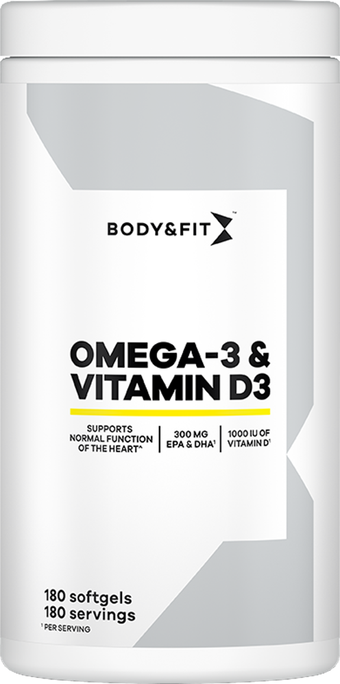 Body & Fit Omega-3 & Vitamin D3 - 180 softgels