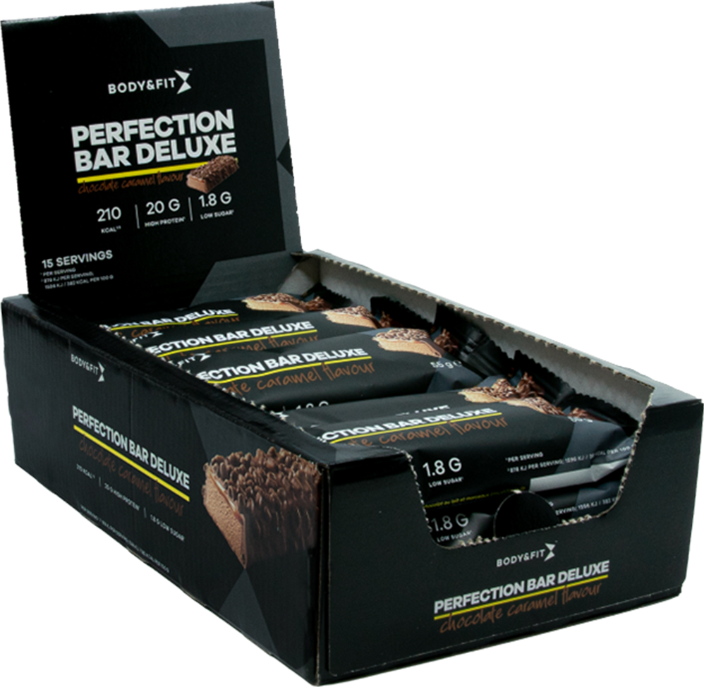 Body & Fit Perfection Bar Deluxe - 15 x 55 g - Chocolate & Caramel