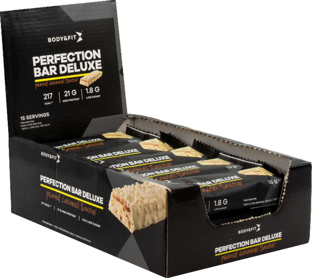 Body & Fit Perfection Bar Deluxe - 15 x 55 g - Peanut Caramel
