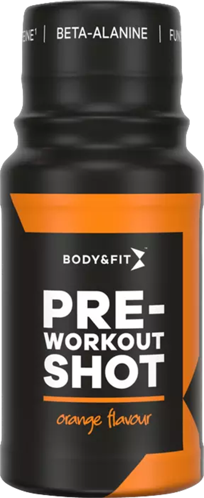 Body & Fit Pre-workout Shot - 12 x 60 ml - Orange