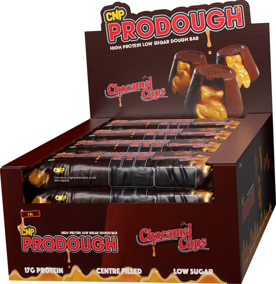 CNP ProDough Doughnut Bars - 12 x 60 g - Chocamel Cup