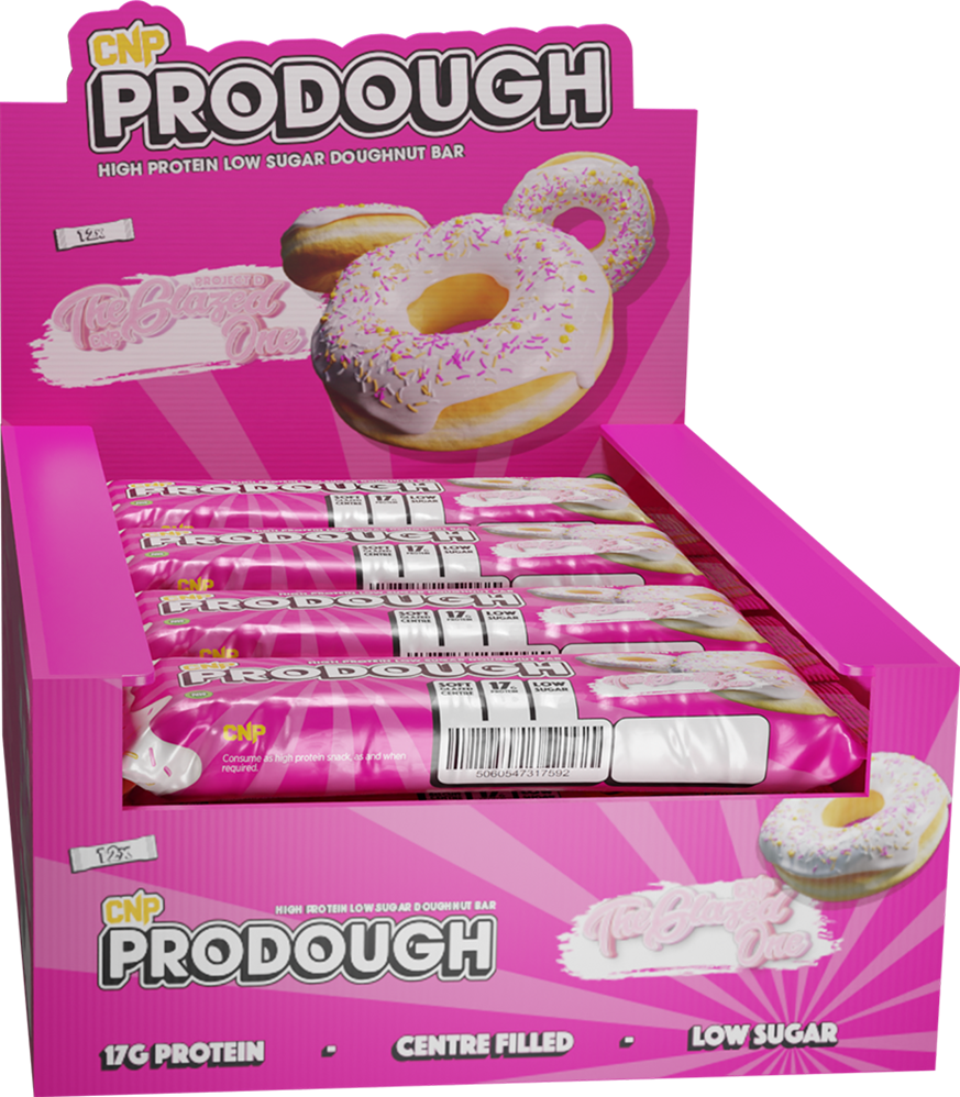 CNP ProDough Doughnut Bars - 12 x 60 g - Glazed One