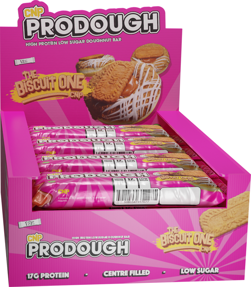 CNP ProDough Doughnut Bars - 12 x 60 g - The Biscuit One