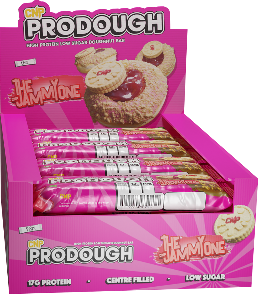 CNP ProDough Doughnut Bars - 12 x 60 g - The Jammy One