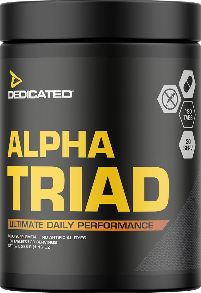 Dedicated Nutrition Alpha Triad - 180 tabs