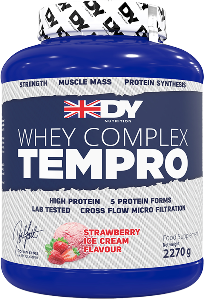 Dorian Yates Nutrition Vasslekomplex Tempro - 2270 g - Jordgubbsglass