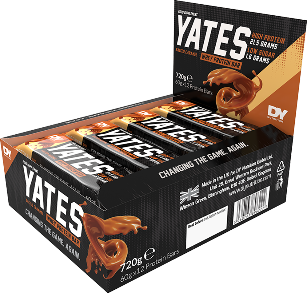 Dorian Yates Nutrition Vassleproteinbar - 12 x 60 g - Saltad Karamell