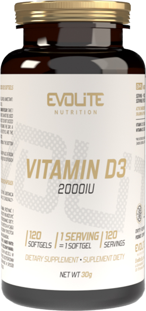 Evolite Vitamin D3 2000 IU - 120 softgels
