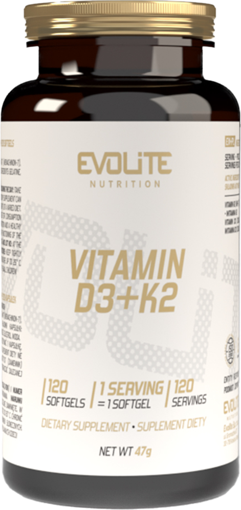 Evolite Vitamin D3+K2 - 120 softgels