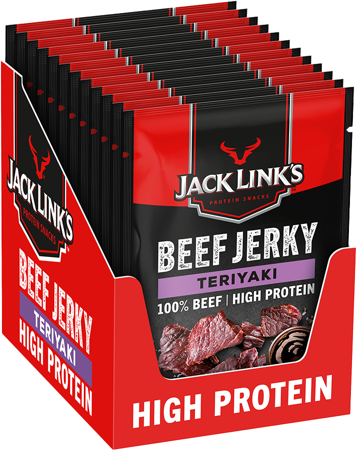 Jack Link's Beef Jerky - 12 x 60 g - Teriyaki