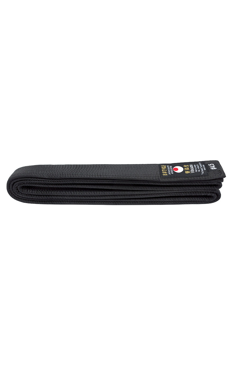 TOKAIDO Karate Belt, artificial silk, black