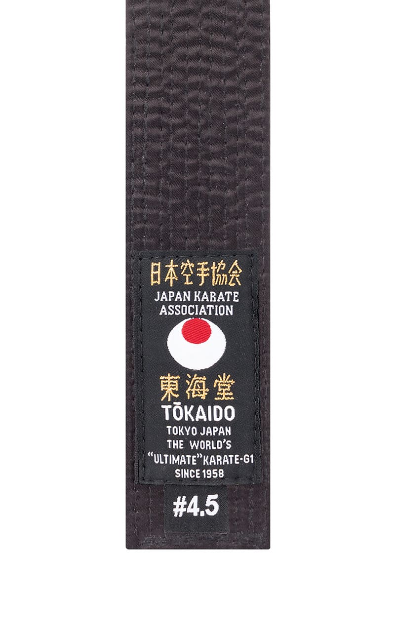 TOKAIDO Karate Belt, artificial silk, black
