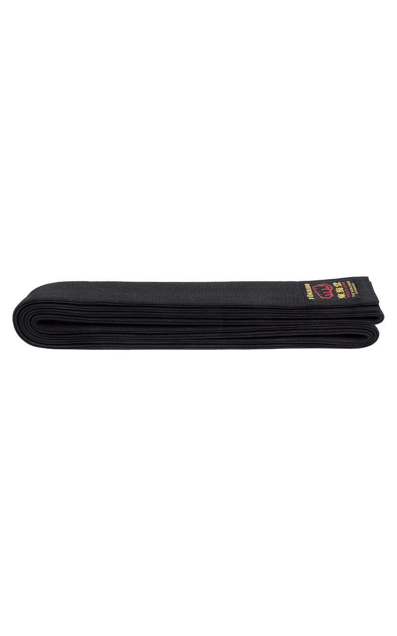 TOKAIDO Karate Belt, cotton, made in Japan, black