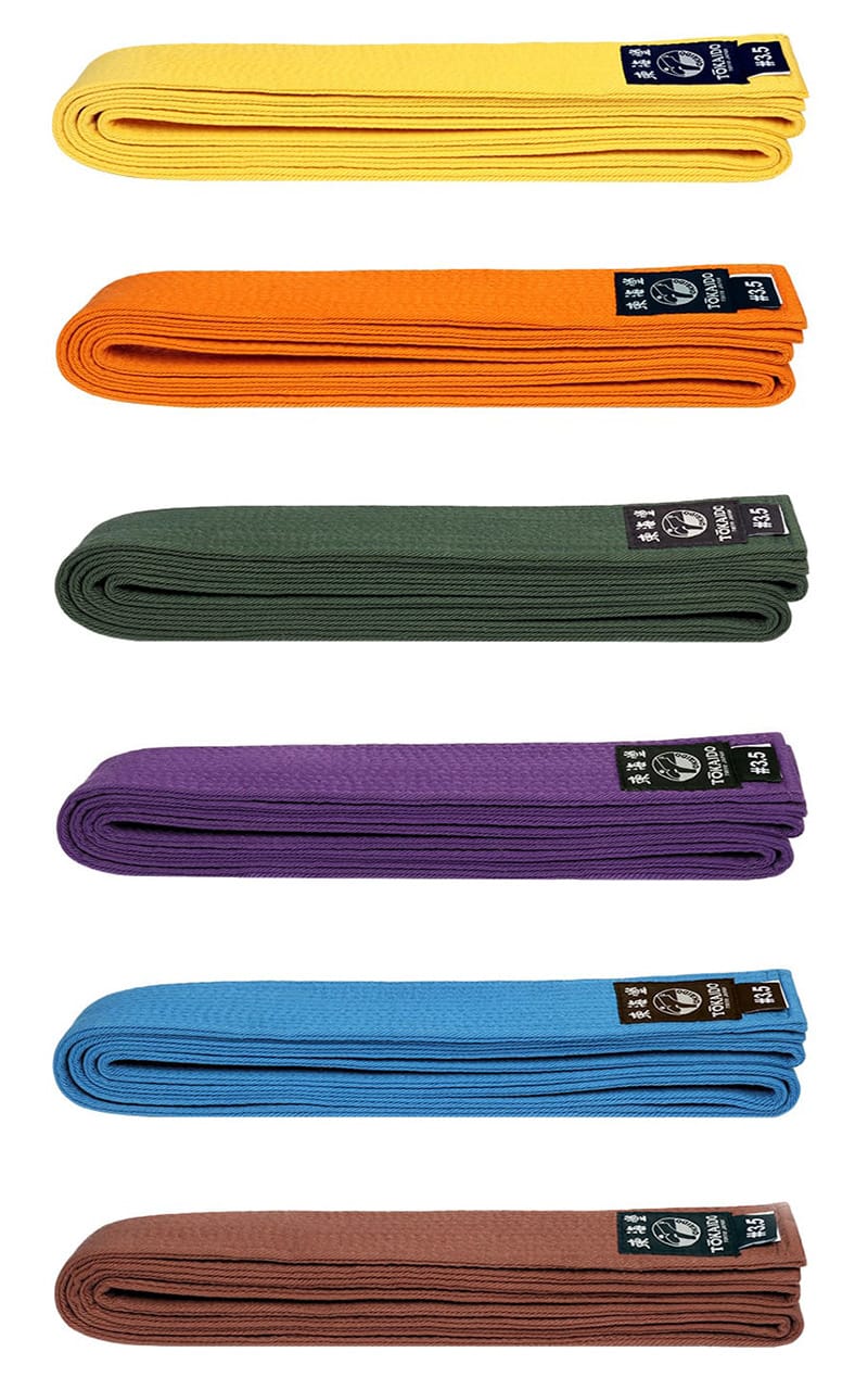 TOKAIDO Karate Color Belt, cotton