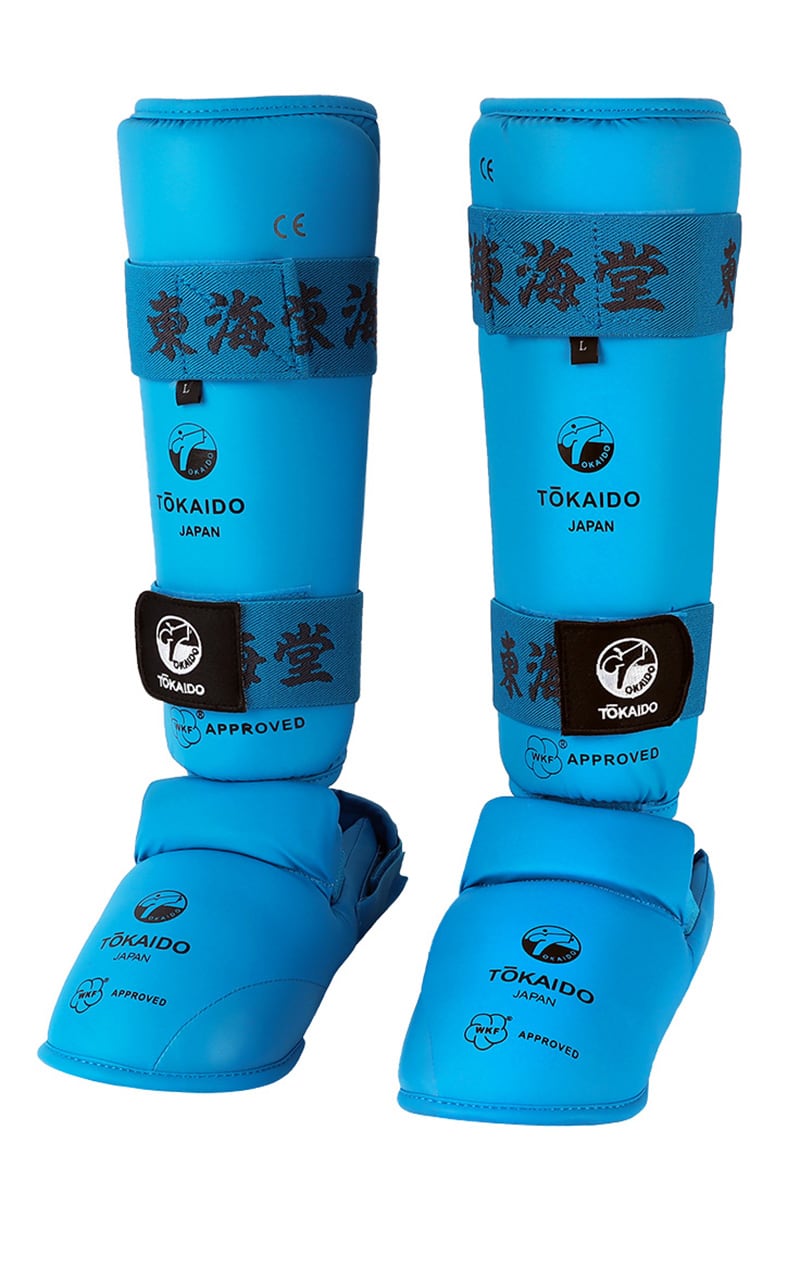 TOKAIDO Karate Shin / Foot Guard, Kanji, WKF