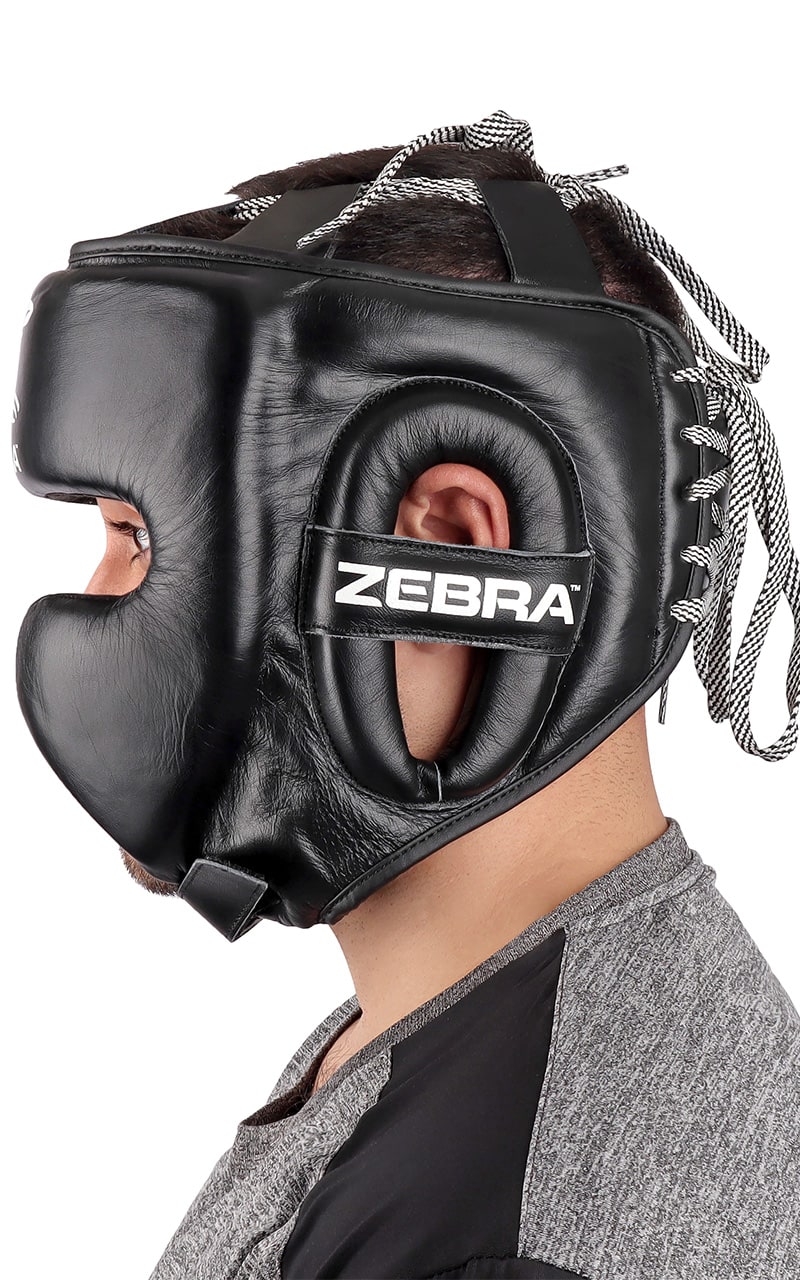 ZEBRA Huvudskydd, Sparring, läder