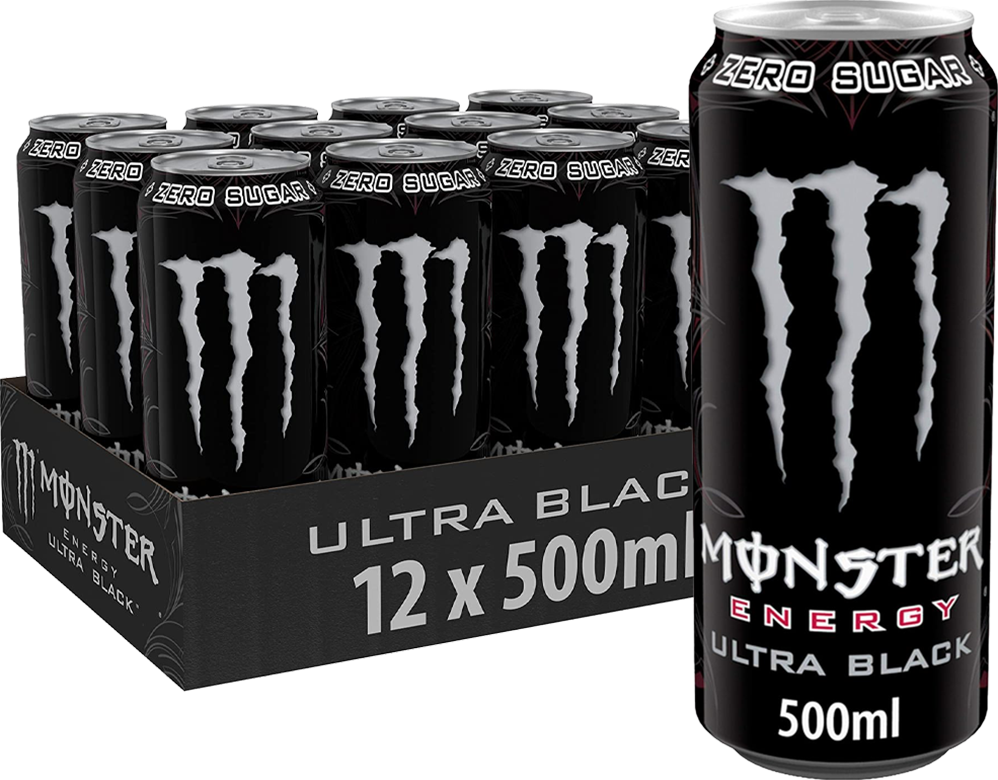 Monster Energy Ultra - 12 x 500 ml - Black