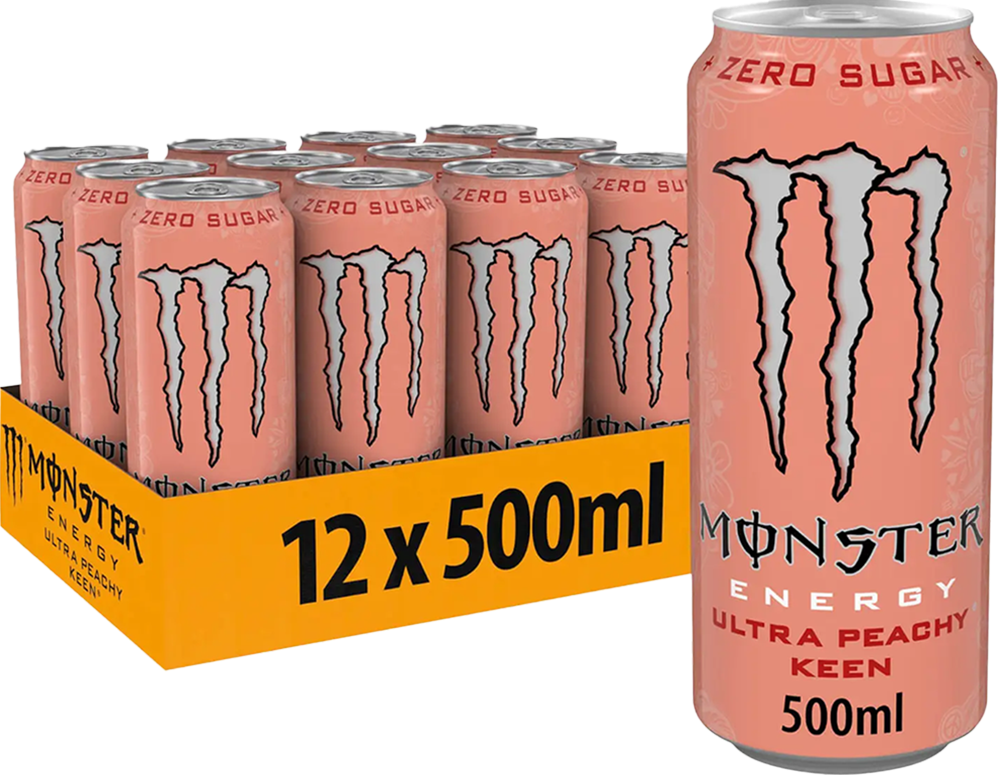 Monster Energy Ultra - 12 x 500 ml - Peachy Keen
