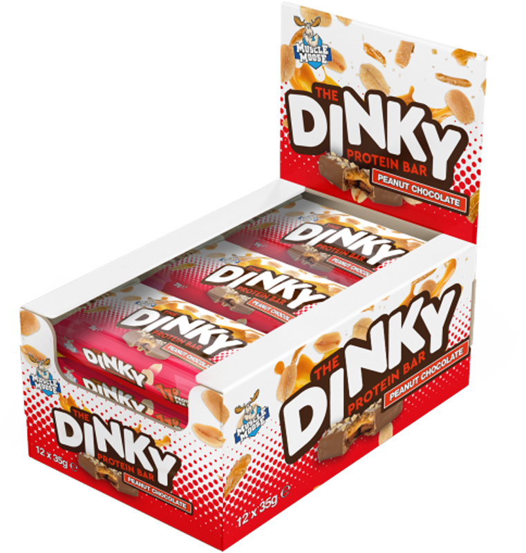 Muscle Moose Dinky Bars - 12 x 35 g - Peanut Chocolate