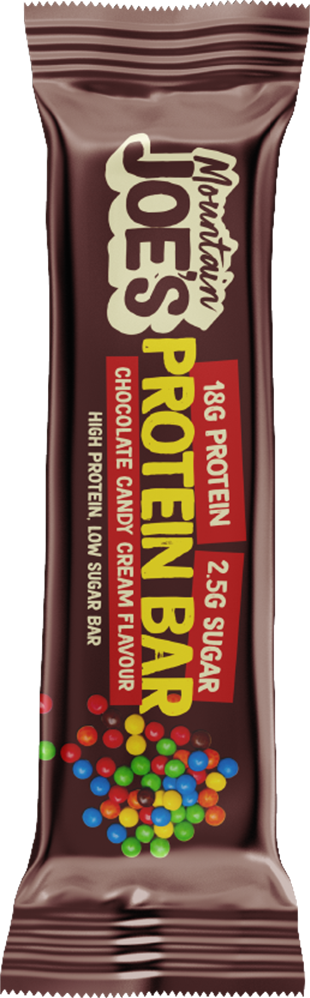 Mountain Joe's Protein Bar - 12 x 55 g - Chocolate Candy Cream