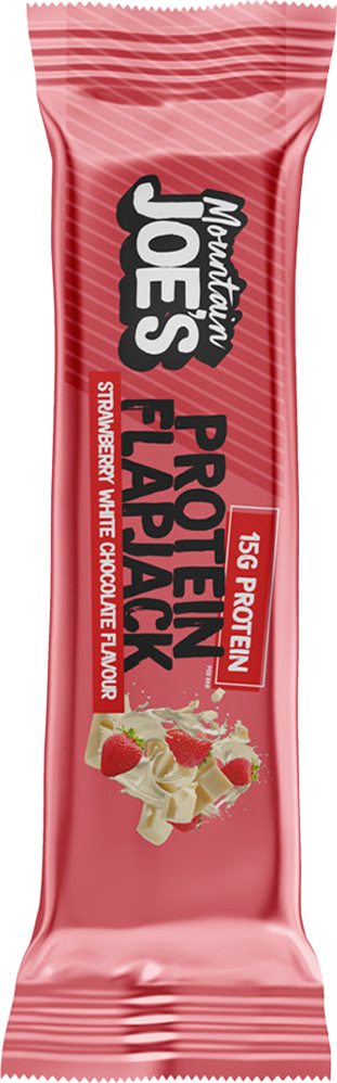 Mountain Joe's Protein Flapjacks - 16 x 60 g - Strawberry & White Choco
