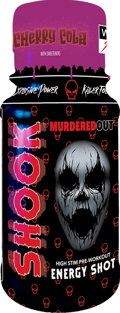 Murdered Out SHOOK Energy Shots - 12 x 60 ml - Cherry Cola