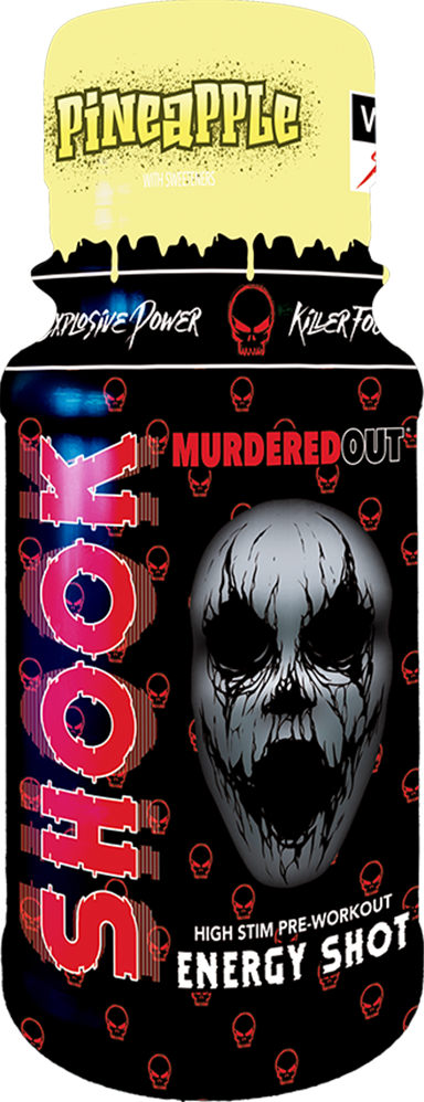 Murdered Out SHOOK Energy Shots - 12 x 60 ml - Pineapple