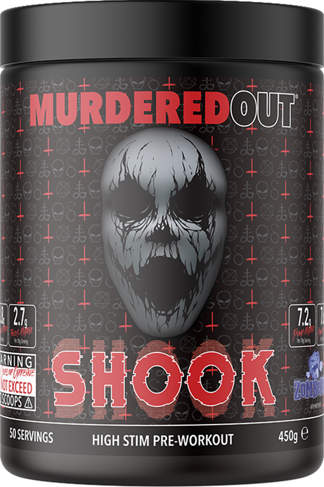 Murdered Out SHOOK Pre-Workout - 450 g - Zomberry