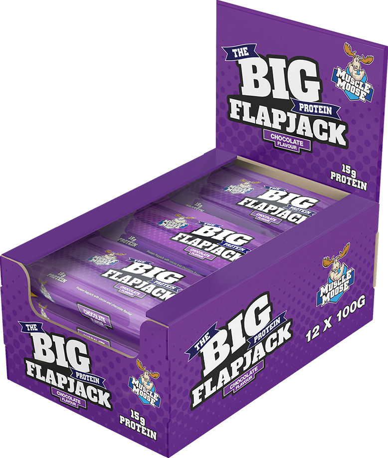 Muscle Moose Big Protein Flapjack - 12 x 100 g - Chocolate
