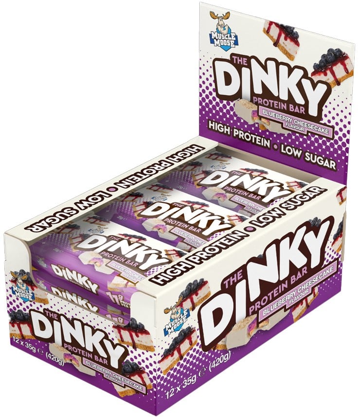 Muscle Moose Dinky Bars - 12 x 35 g - Blueberry Cheesecake