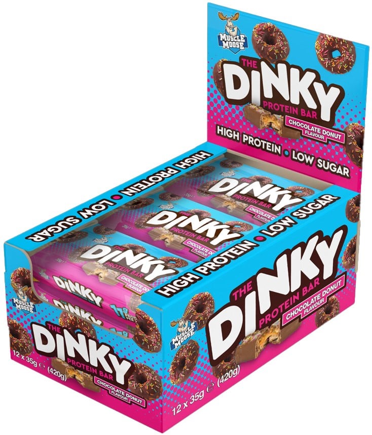 Muscle Moose Dinky Bars - 12 x 35 g - Chocolate Donut