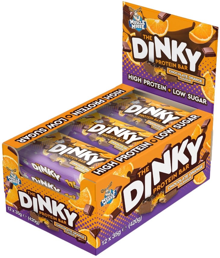 Muscle Moose Dinky Bars - 12 x 35 g - Chocolate Orange