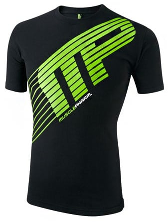 MusclePharm MPM6 Mens T-Shirt Sportline - Black - S