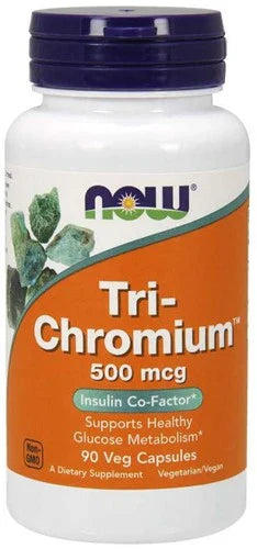 NOW Foods NOW1426 Tri-Chromium & Cinnamon 500 mcg - 180 veg caps