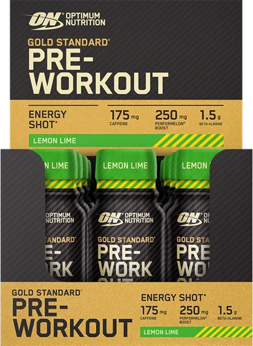 Optimum Nutrition Gold Standard Pre-workout Shot - 12 x 60 ml - Lemon Lime