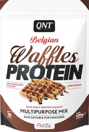 QNT Belgian Waffles Protein - 480 g - Milk Chocolate