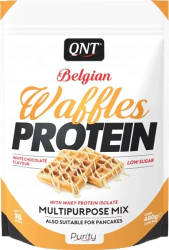 QNT Belgian Waffles Protein - 480 g - White Chocolate