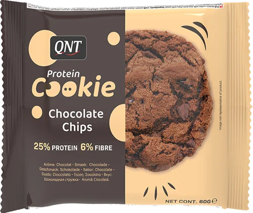 QNT Protein Cookie - 12 x 60 g - Chocolate chips