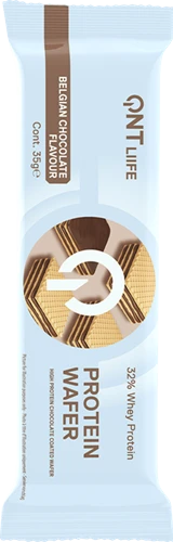 QNT Protein Wafer 32% - 12 x 35 g - Chocolate