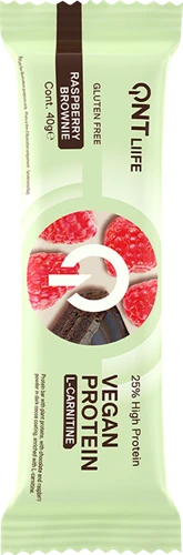 QNT Vegan Protein Bar - 28 x 40 g - Raspberry Brownie