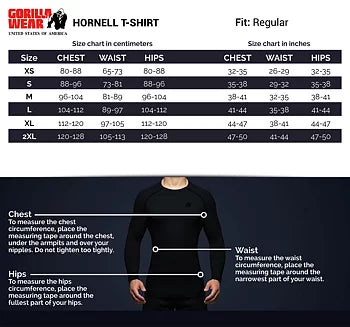 Gorilla Wear Hornell T-Shirt, black/red