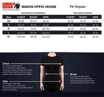 Gorilla Wear Marion Zipped Hoodie, beige
