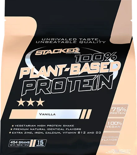 Stacker2 100% Plant Based Protein - 454 g - Vanilla