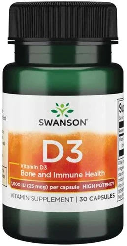 Swanson SW1241 Vitamin D3 - 1000IU - 30 caps