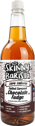 The Skinny Food Co Barista Syrup - 1000 ml - Salted Caramel Chocolate Fudge