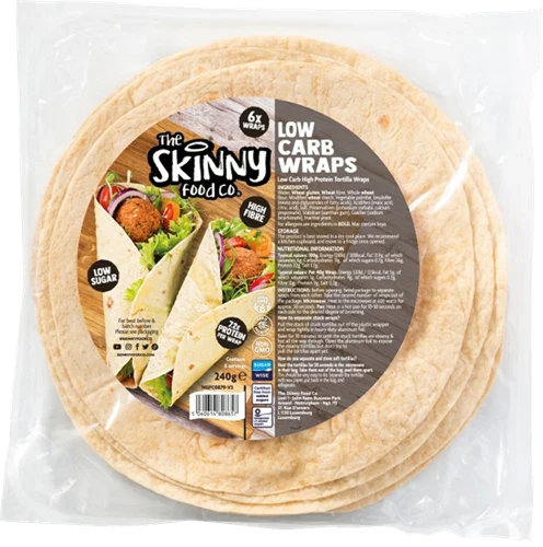 The Skinny Food Co Low Carb Wraps - 6 x 40 g